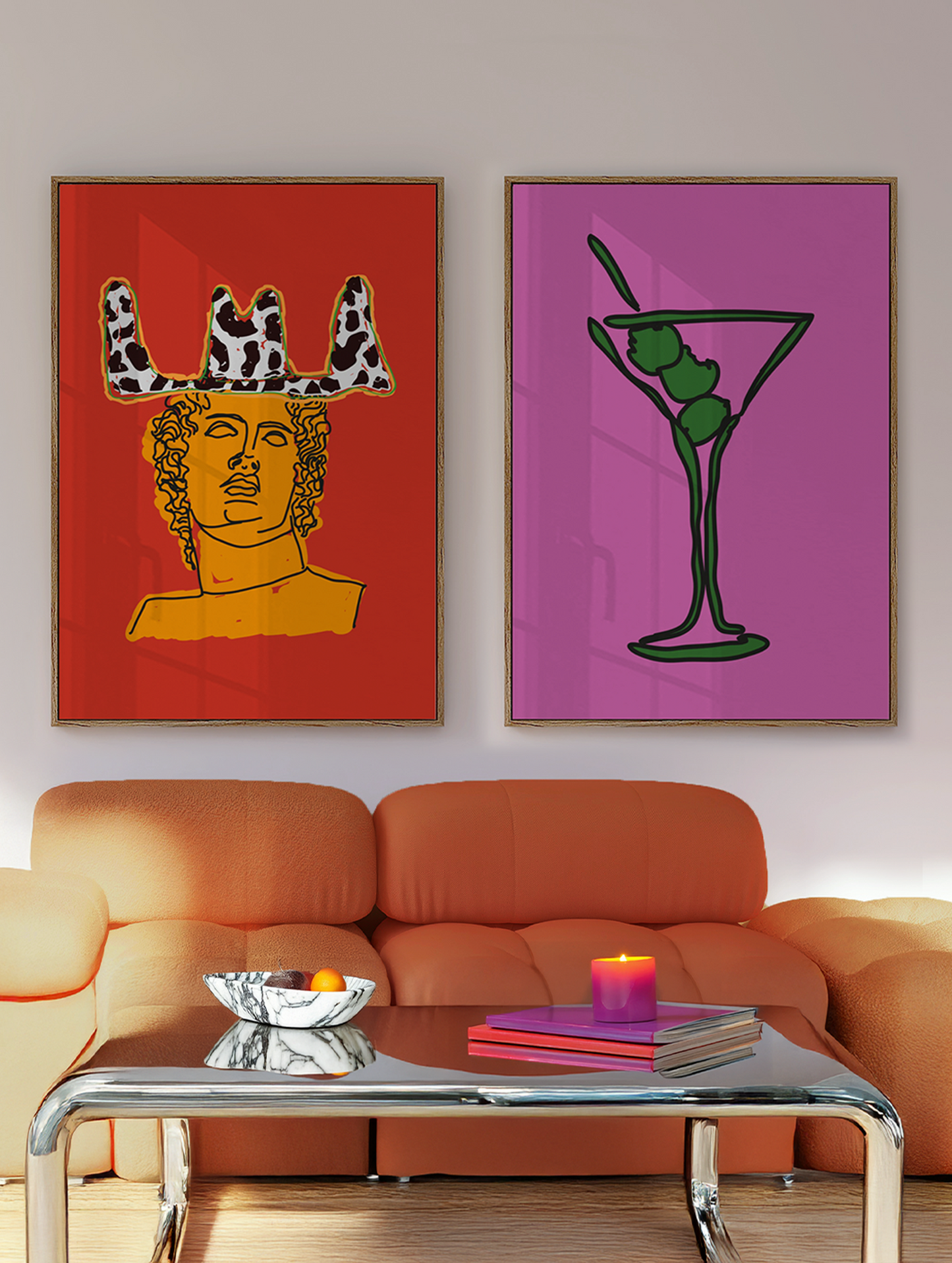 Martini Purple Poster