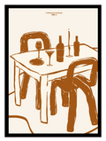 After Diner Beige Poster