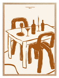 After Diner Beige Poster