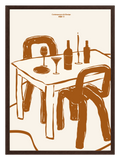 After Diner Beige Poster