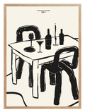 After Diner Black Poster
