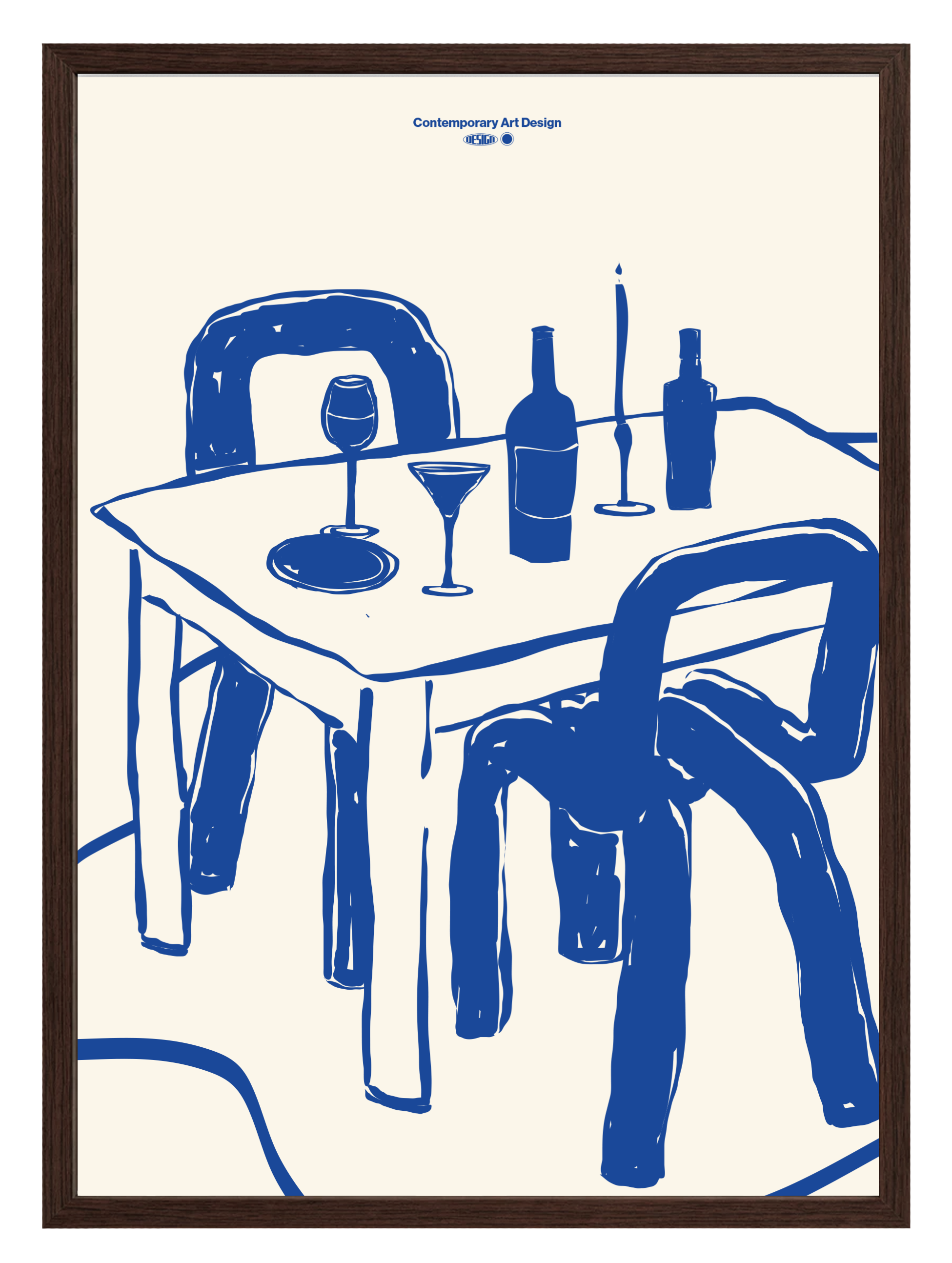 After Diner Blue Poster