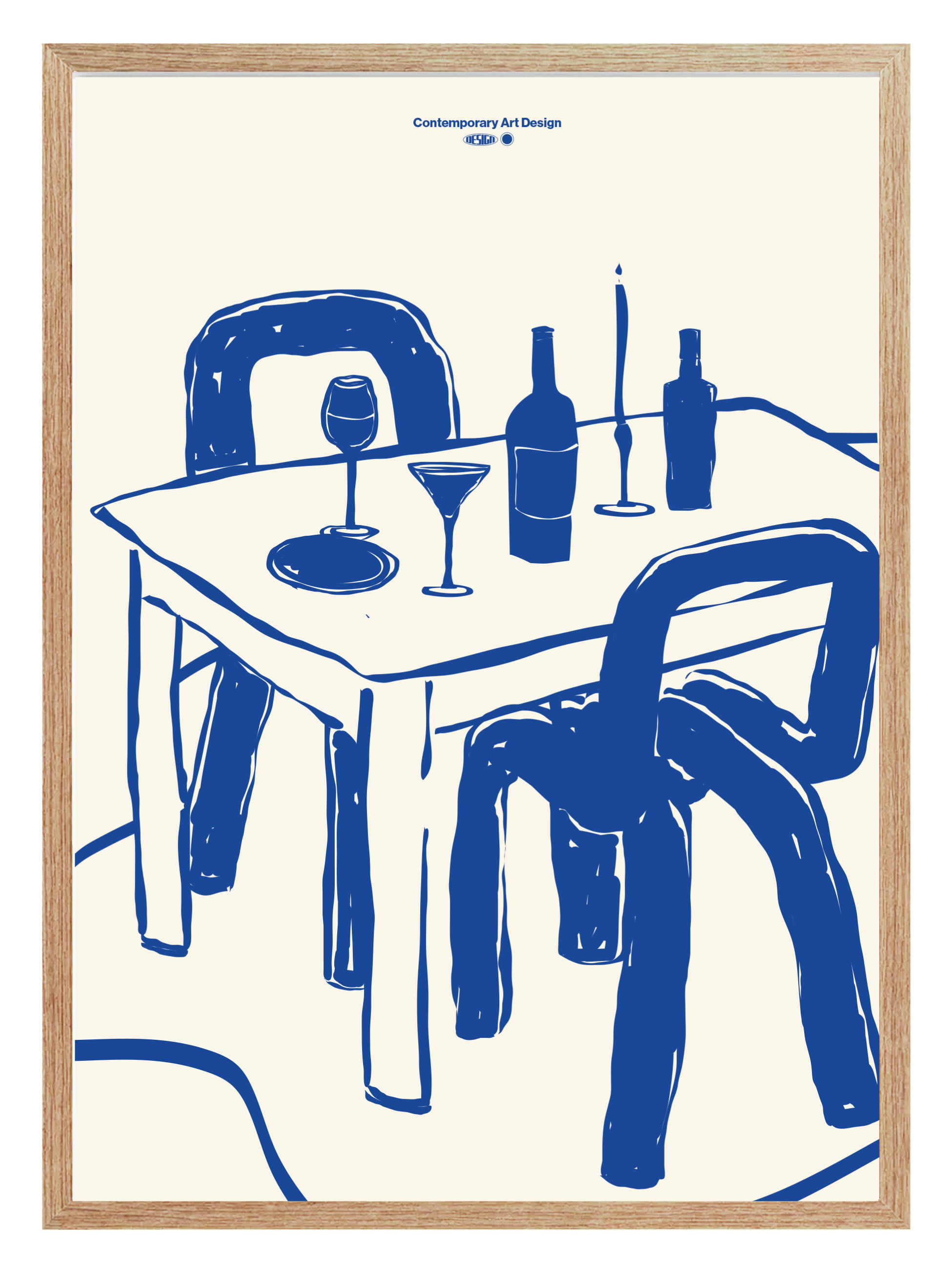 After Diner Blue Poster