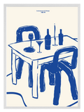 After Diner Blue Poster