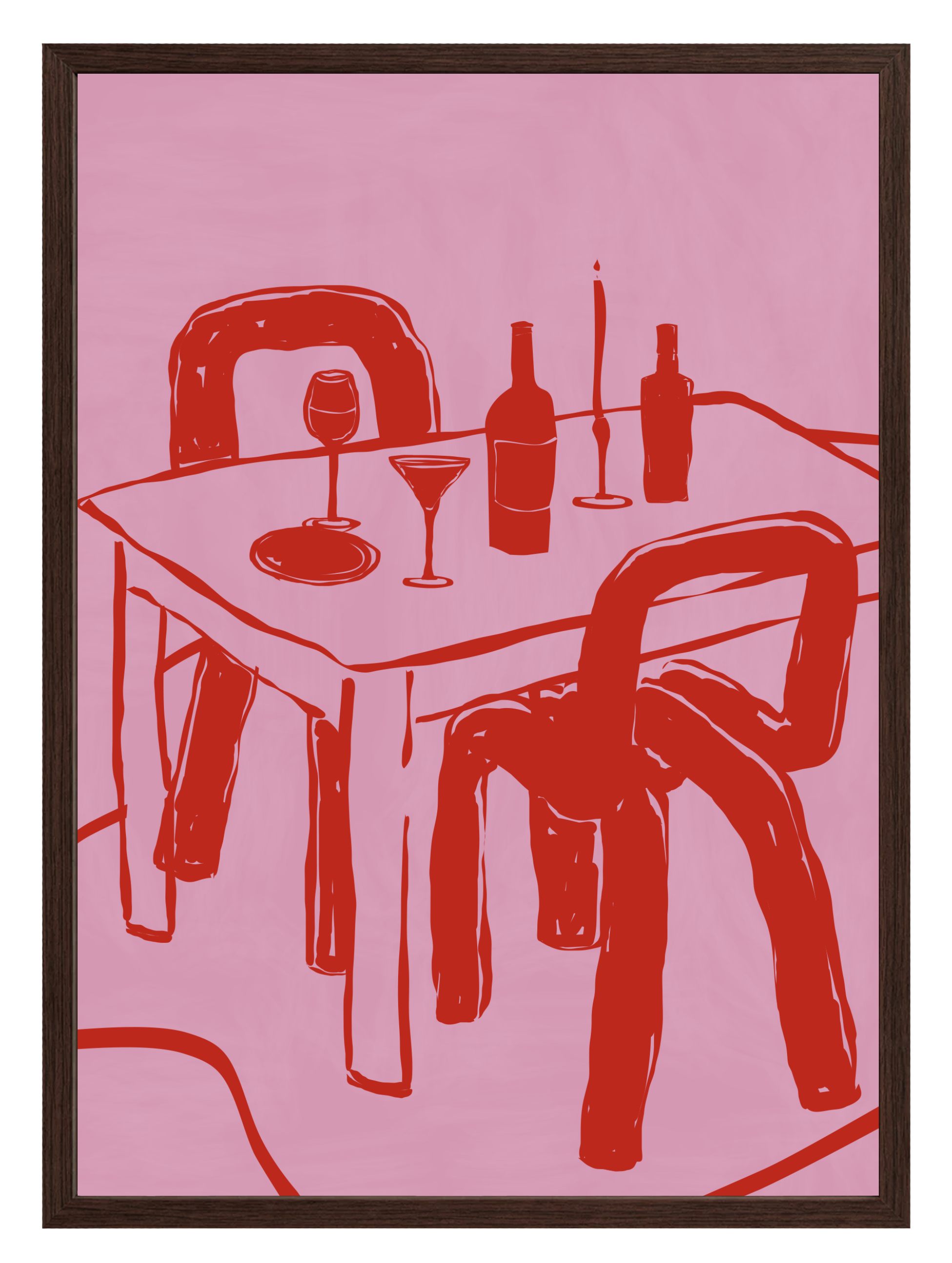 After Diner Pink Poster