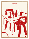 After Diner Red Poster