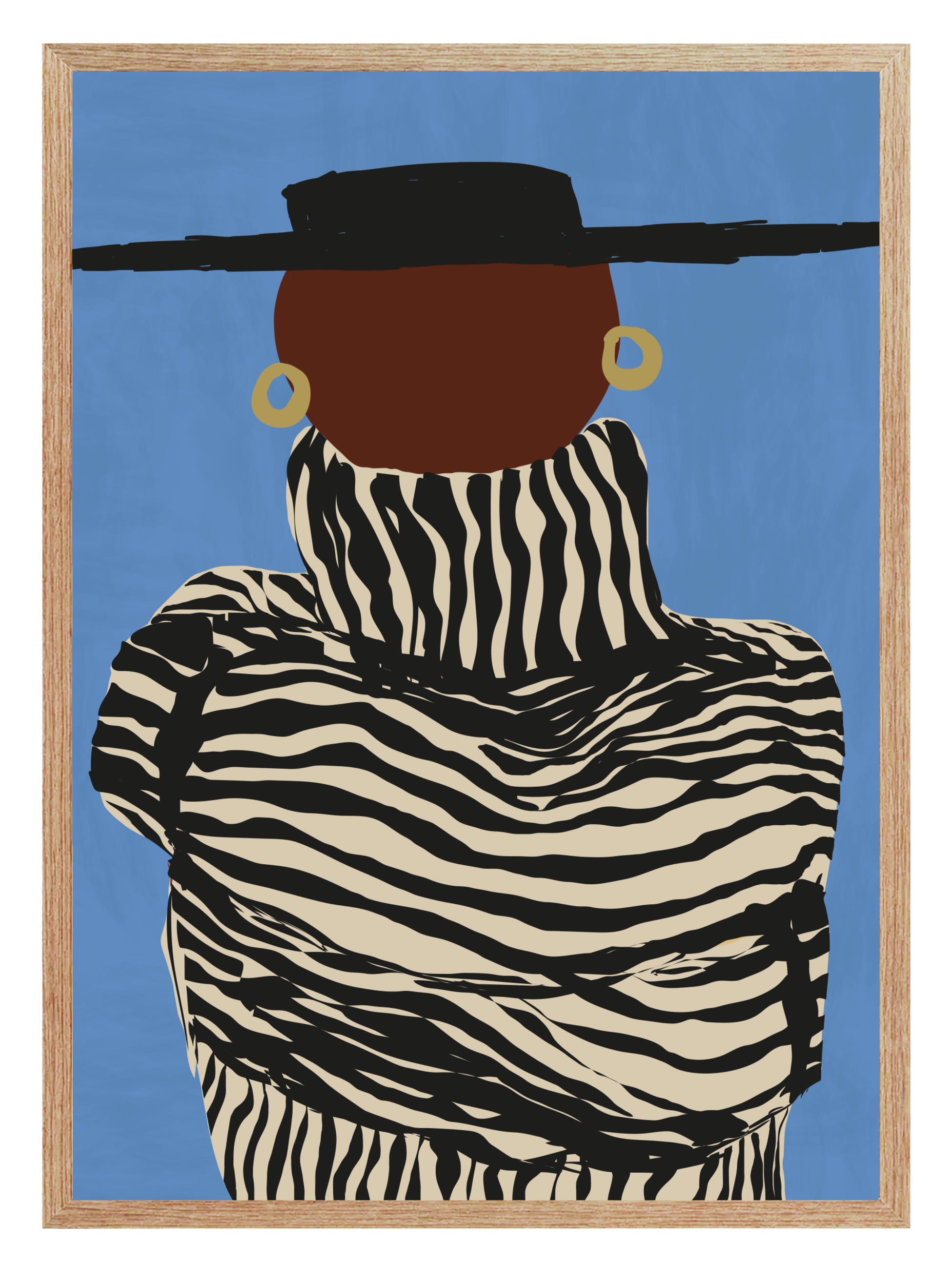 Blue Stripes Poster