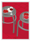 Cherry Table Poster
