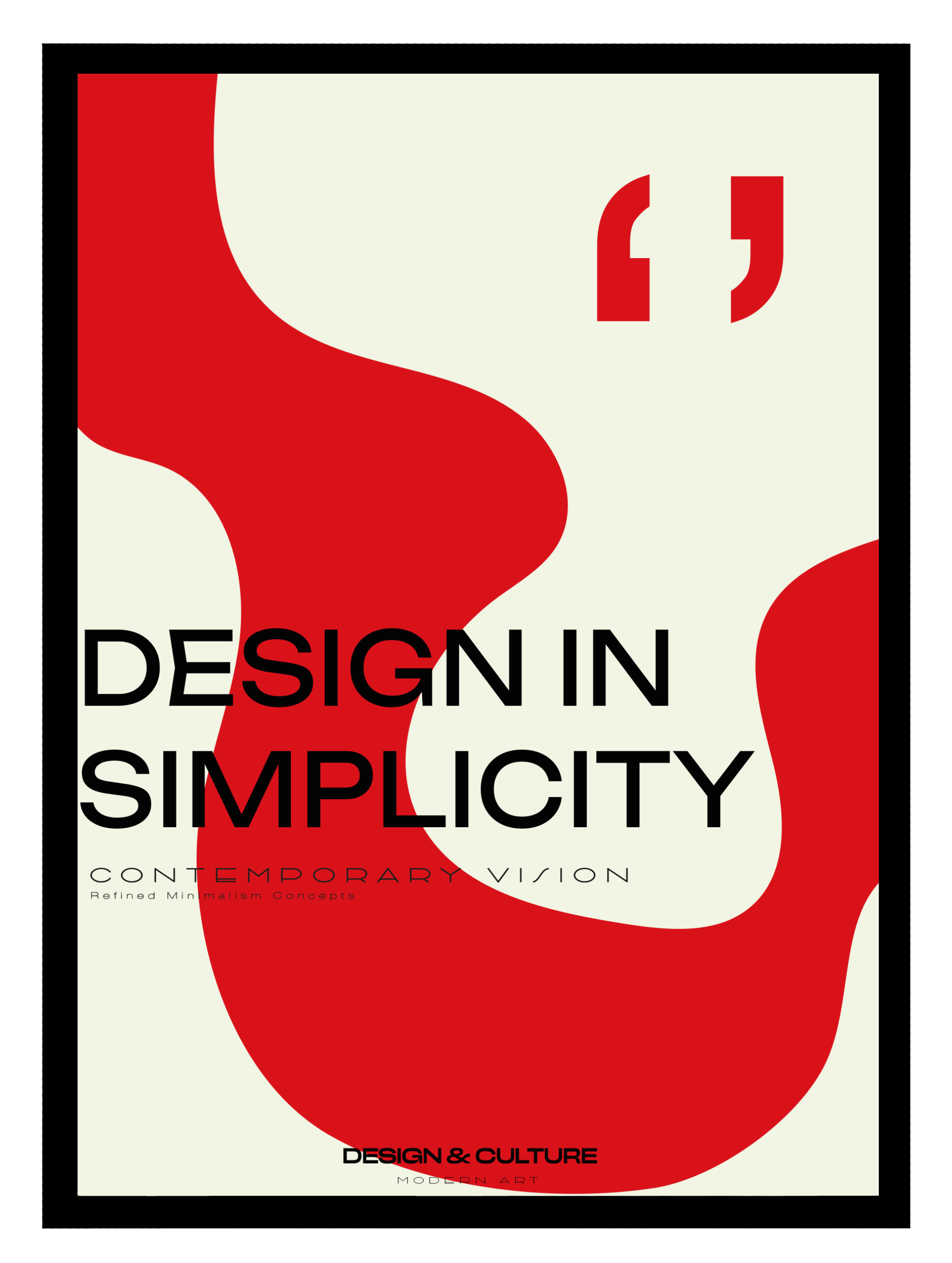 Design In Simplicity Poster