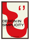 Design In Simplicity Poster
