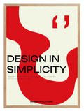 Design In Simplicity Poster