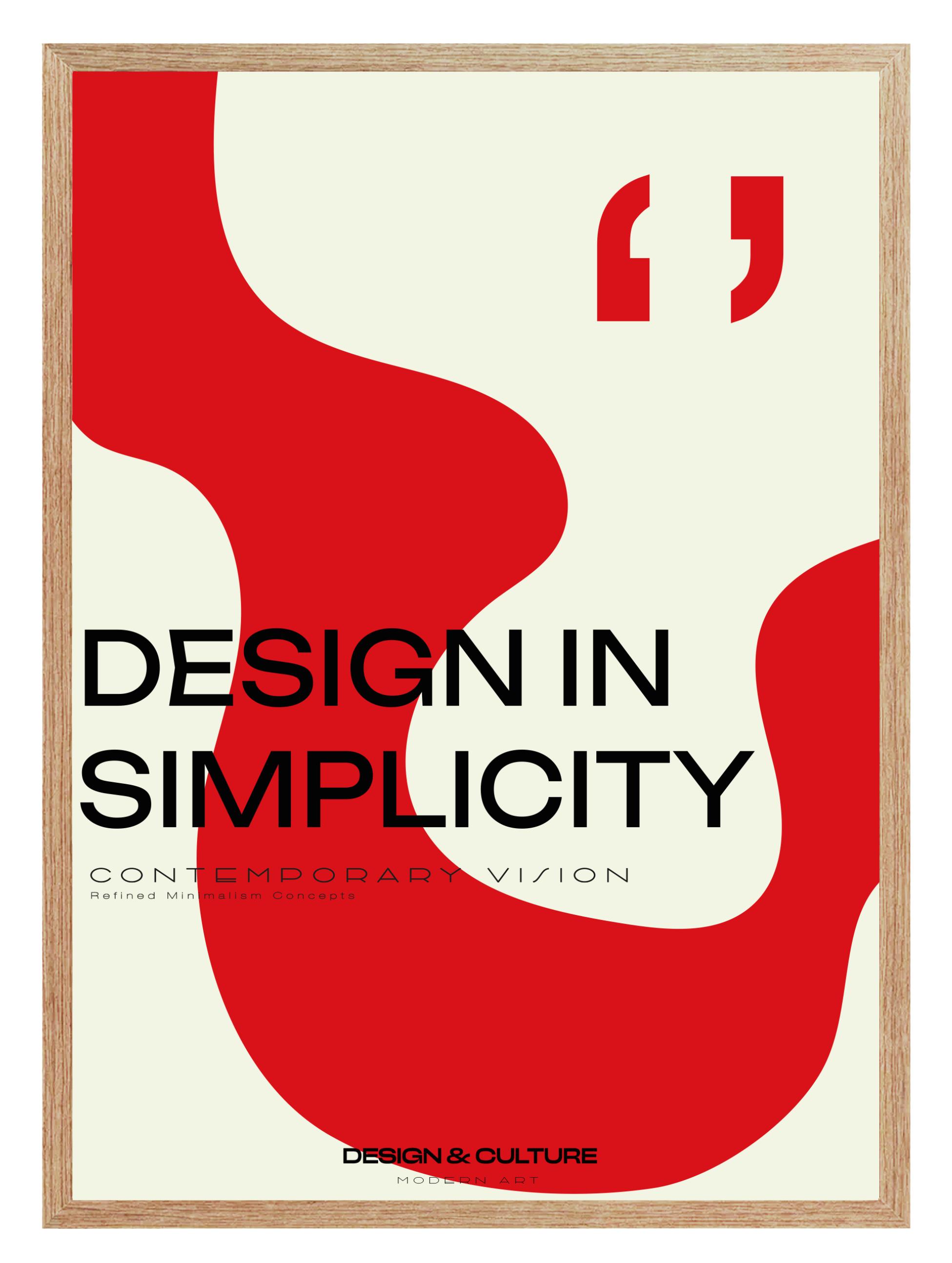 Design In Simplicity Poster