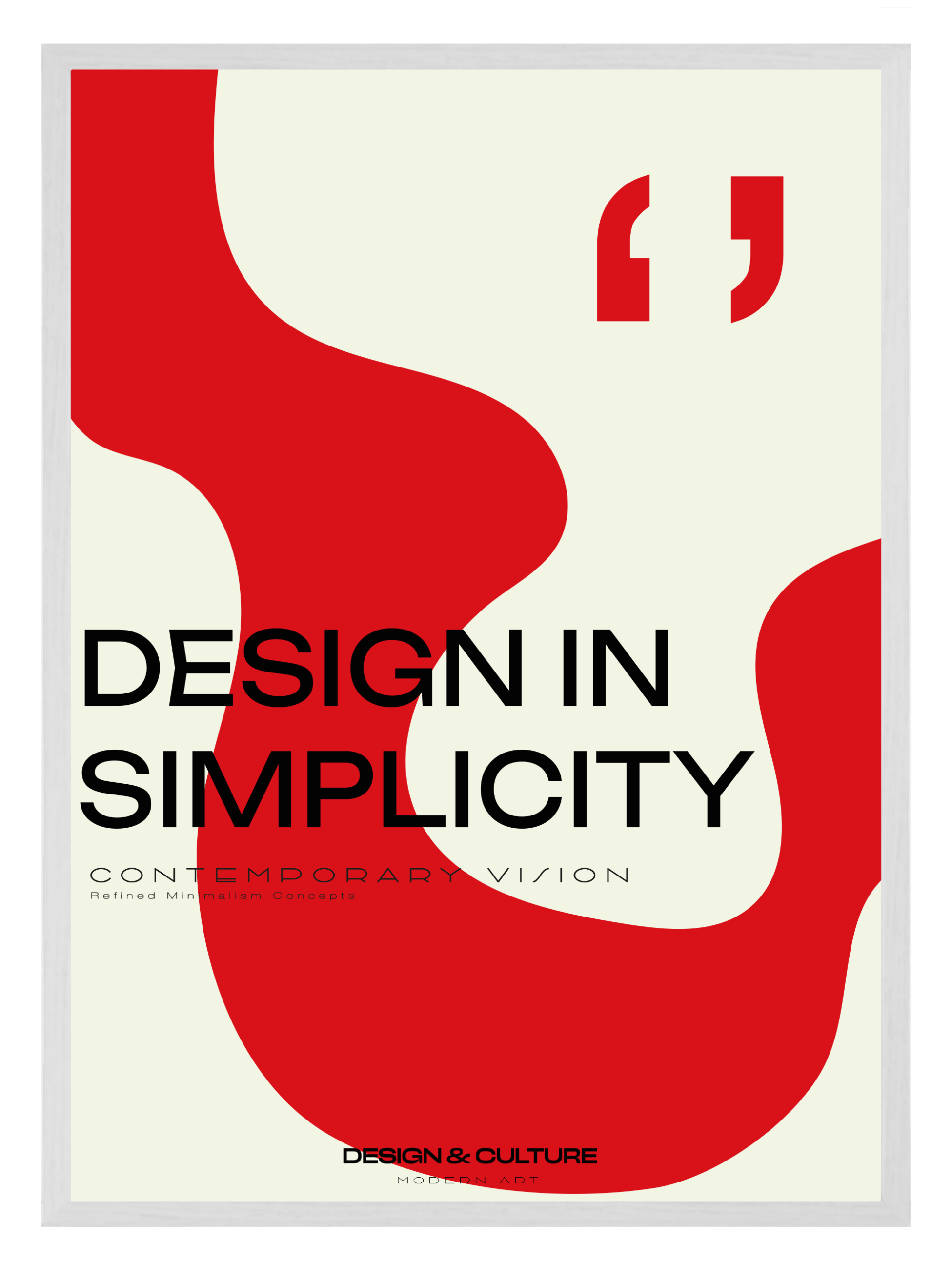 Design In Simplicity Poster