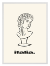 Italia Black Poster