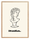 Italia Black Poster