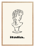 Italia Black Poster