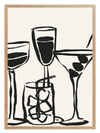 Martini Black Poster