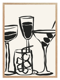 Martini Black Poster