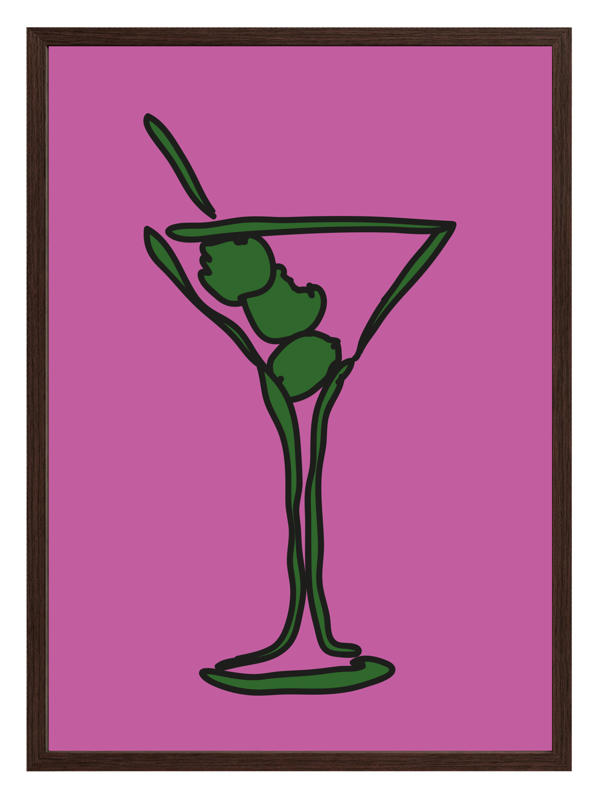 Martini Purple Poster