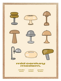Mid Modern Olive Poster