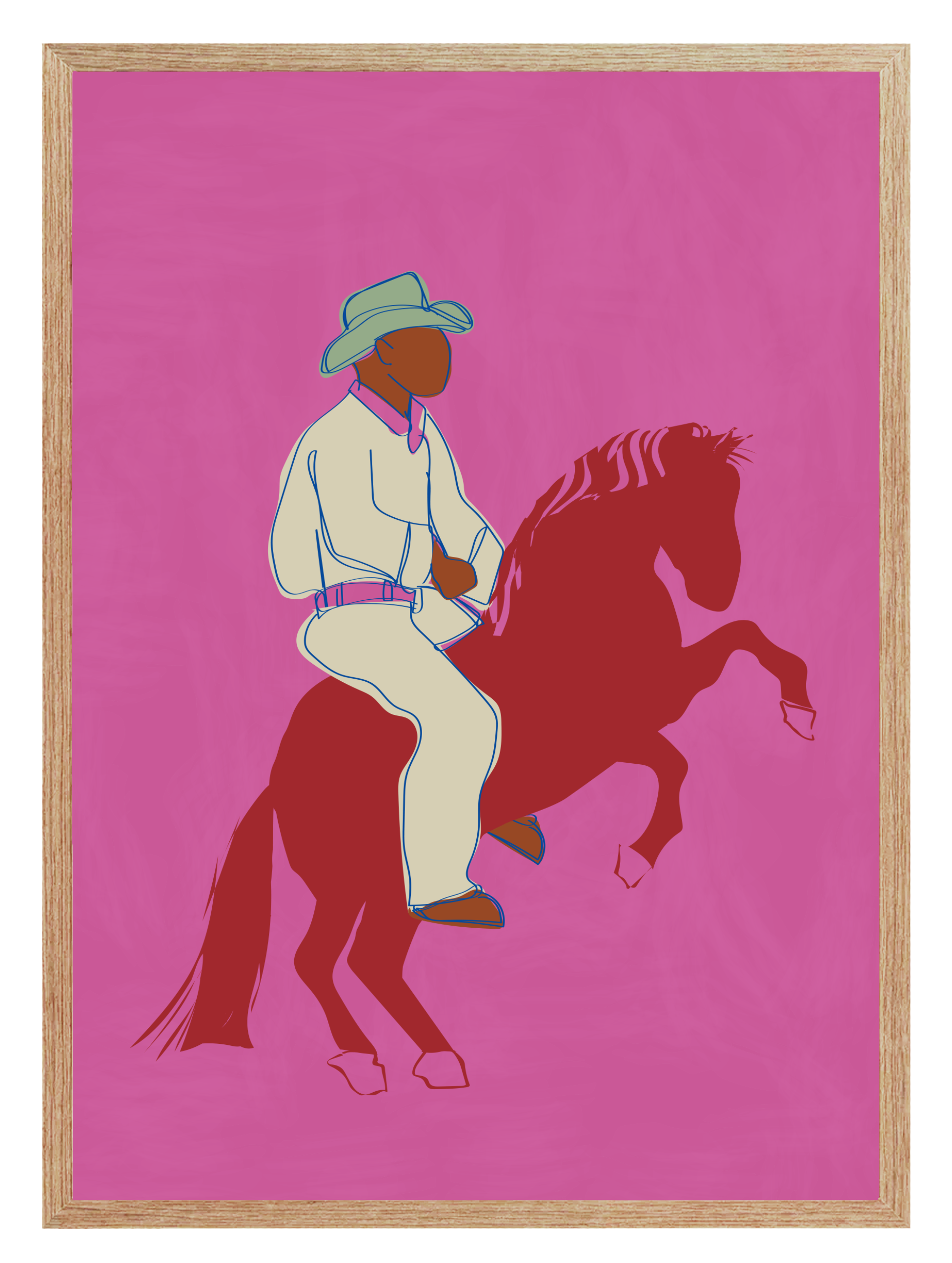 Pink Cowboy Poster