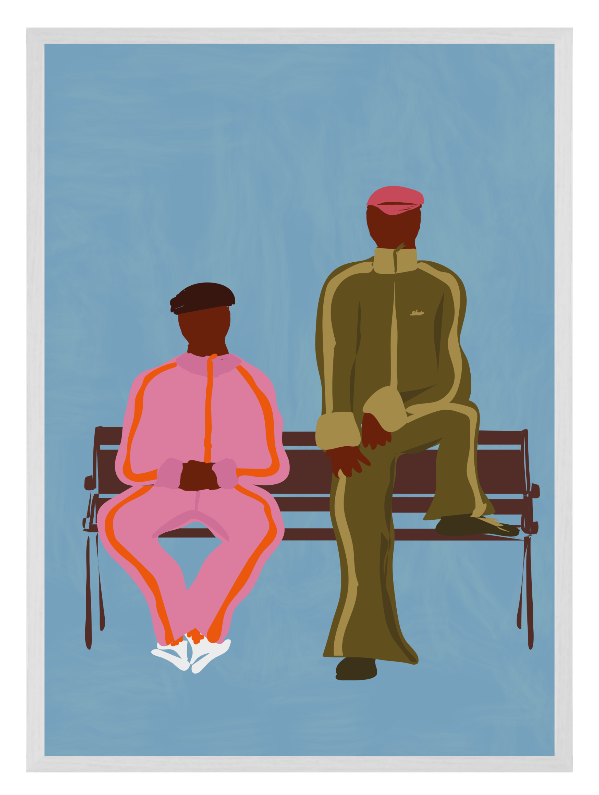 Sidewalk Poster Blue