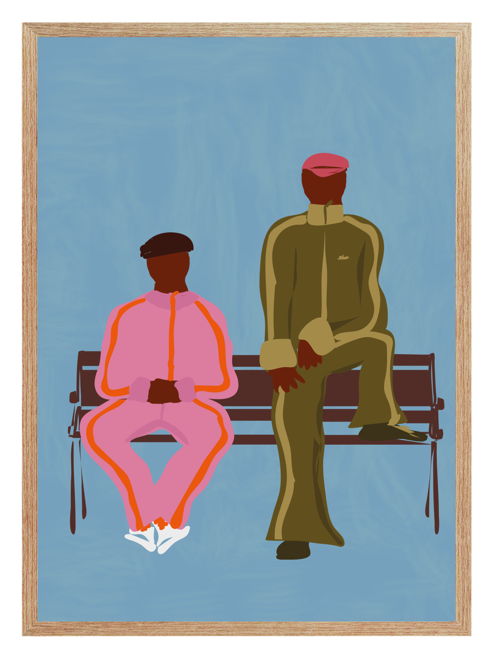 Sidewalk Poster Blue