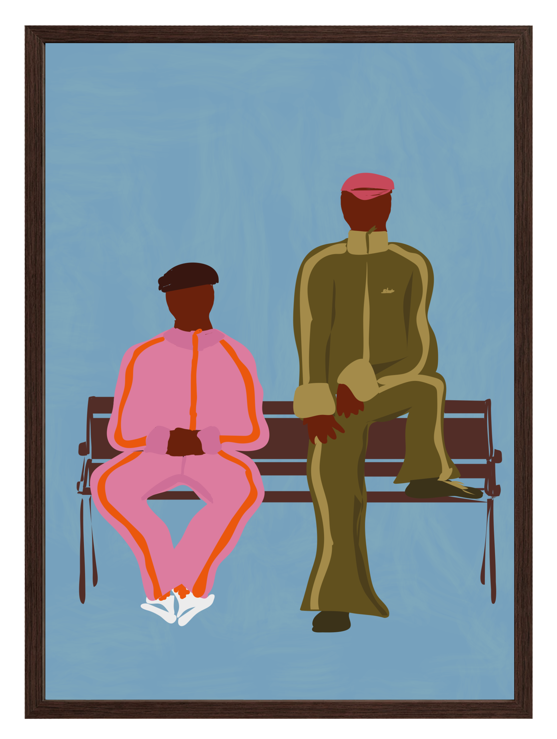 Sidewalk Poster Blue