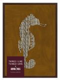 Rodeo Seahorse Olive + Dark Wood Lijst