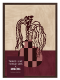 Saddle Squares Blush + Dark Wood Lijst