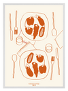Table Orange Poster