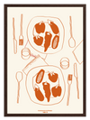 Table Orange Poster
