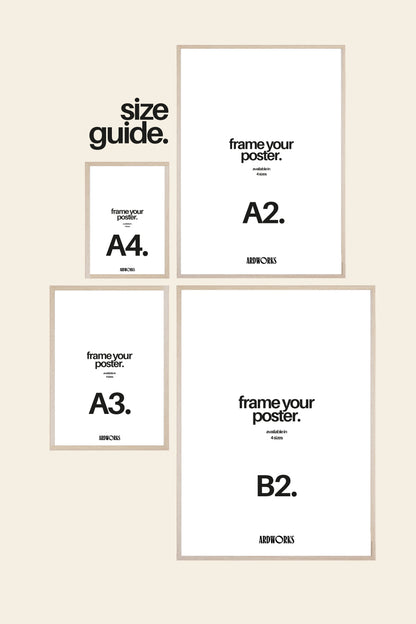 Poster Frame Light Wood