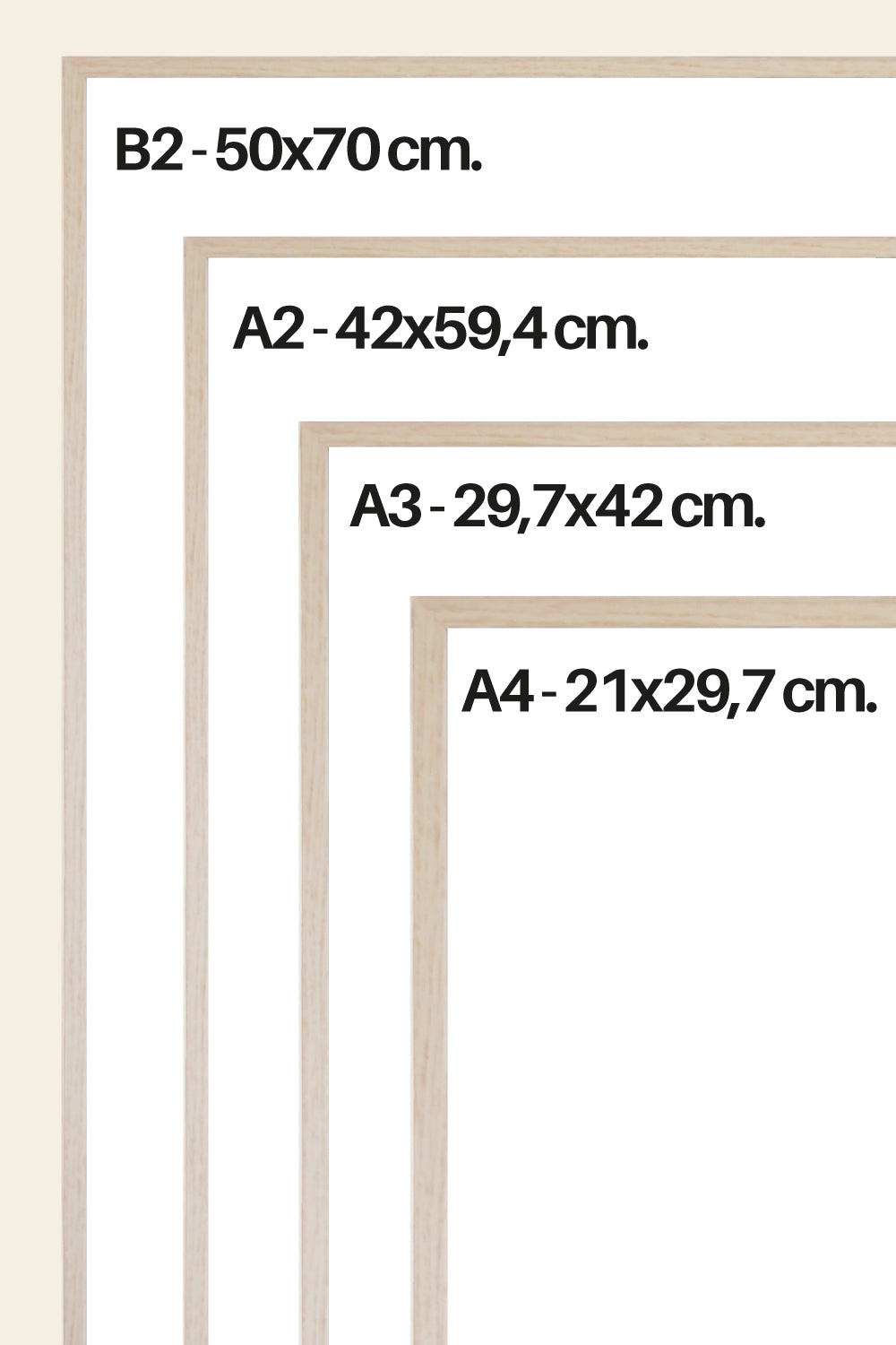 Poster Frame Dark Wood