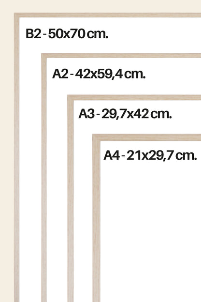 Poster Frame Light Wood