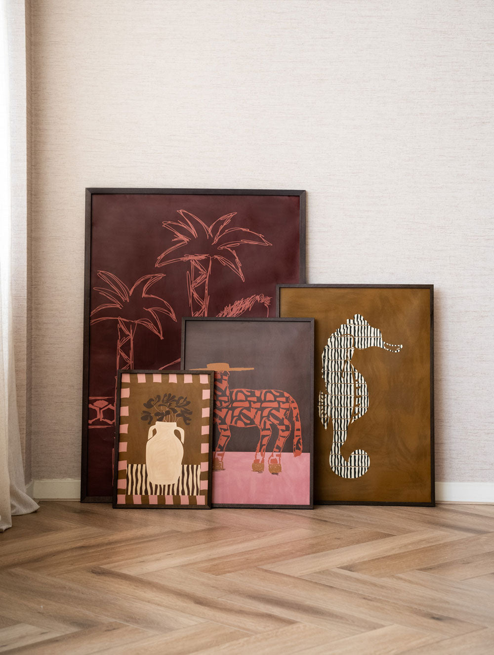 Rodeo Seahorse Olive + Dark Wood Lijst
