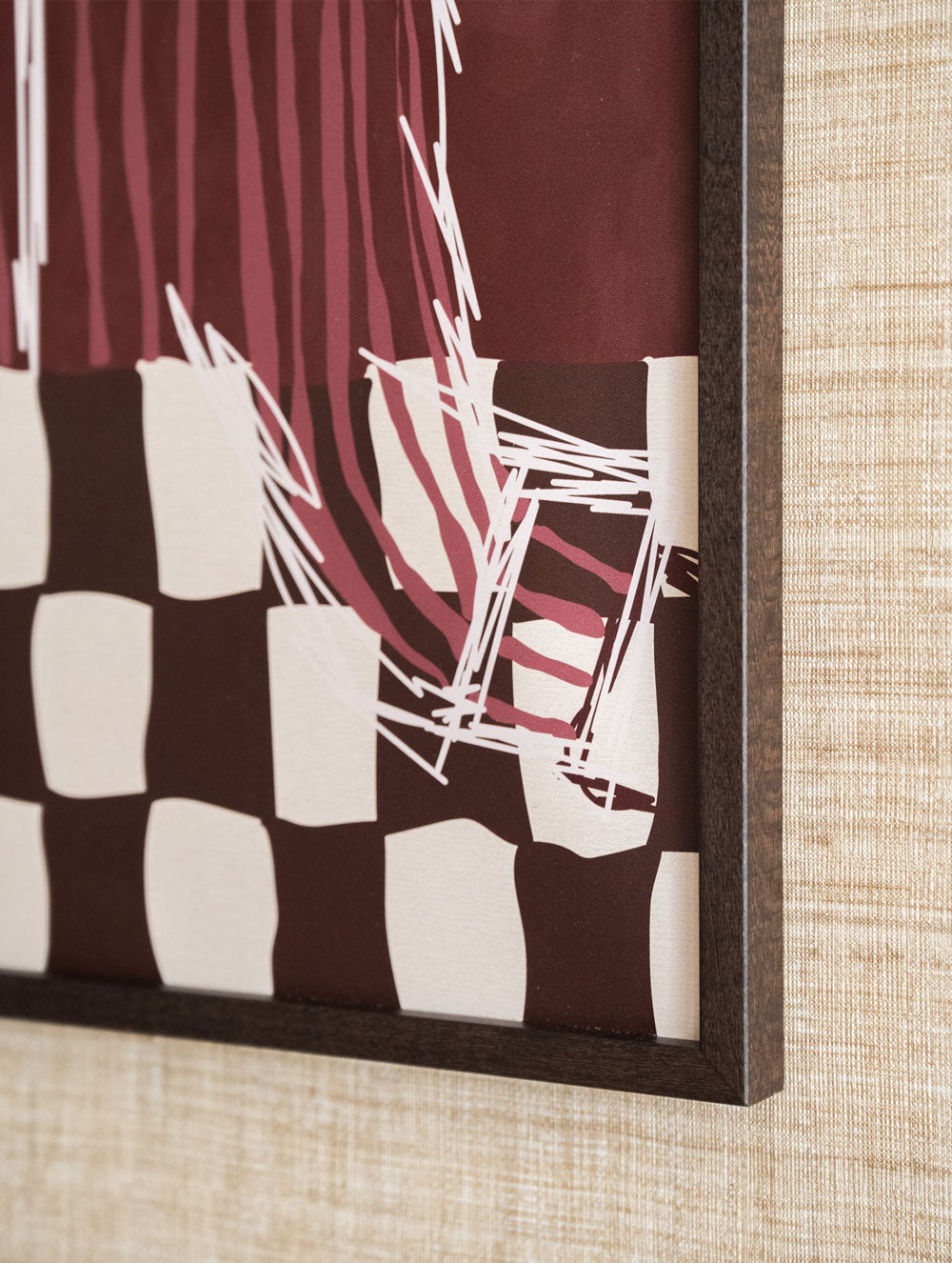 Dakota Burgundy + Dark Wood Lijst