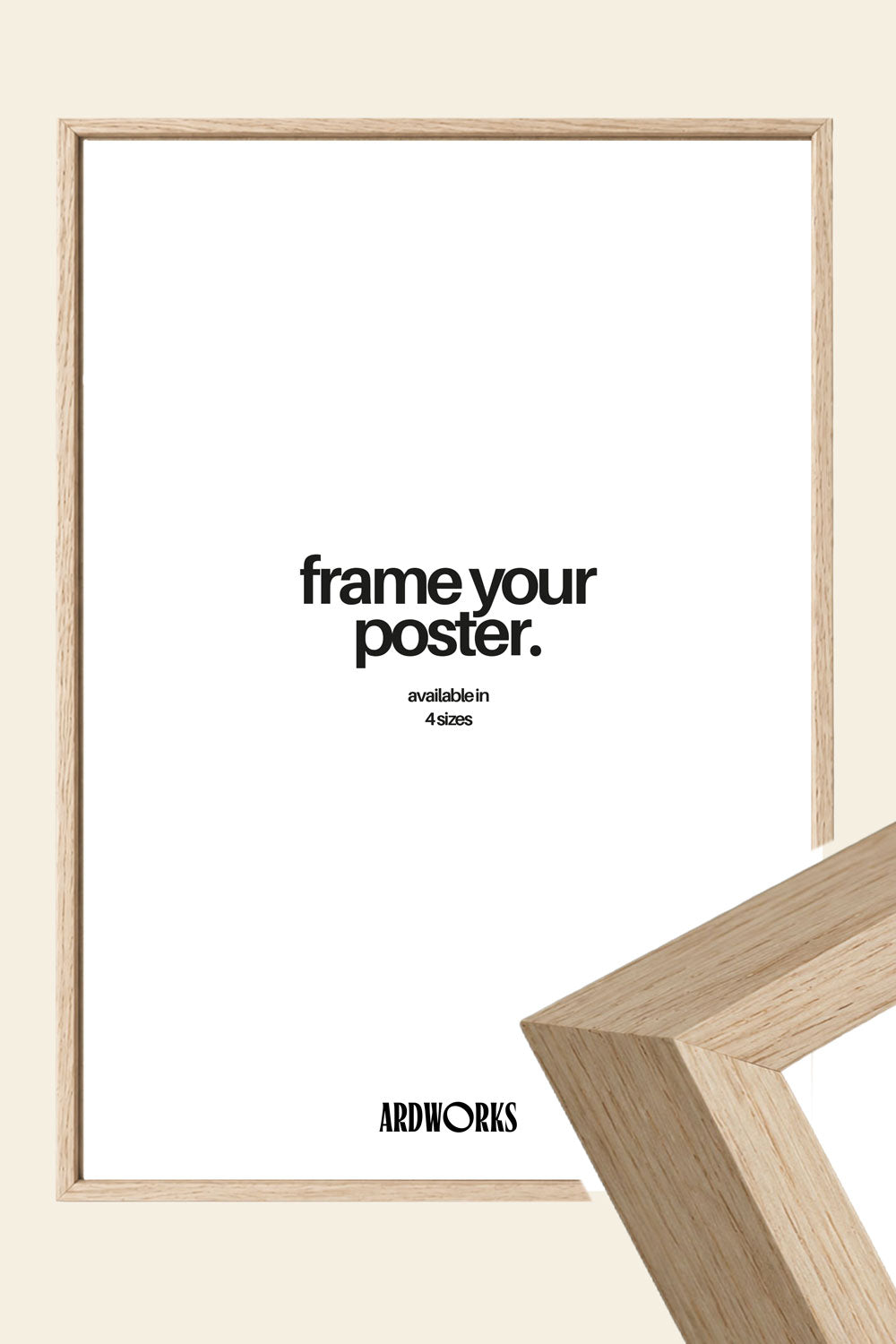 Poster Frame Light Oak – Ardworks Designs