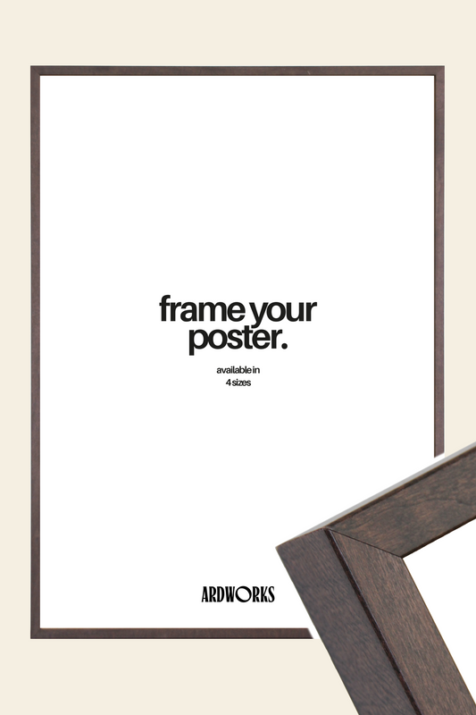 Poster Frame Dark Wood