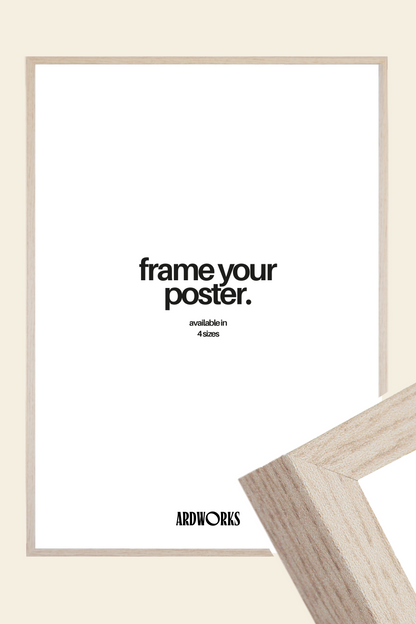 Poster Frame Light Wood