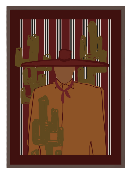 Blake Burgundy Poster