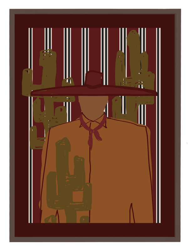 Blake Burgundy Poster