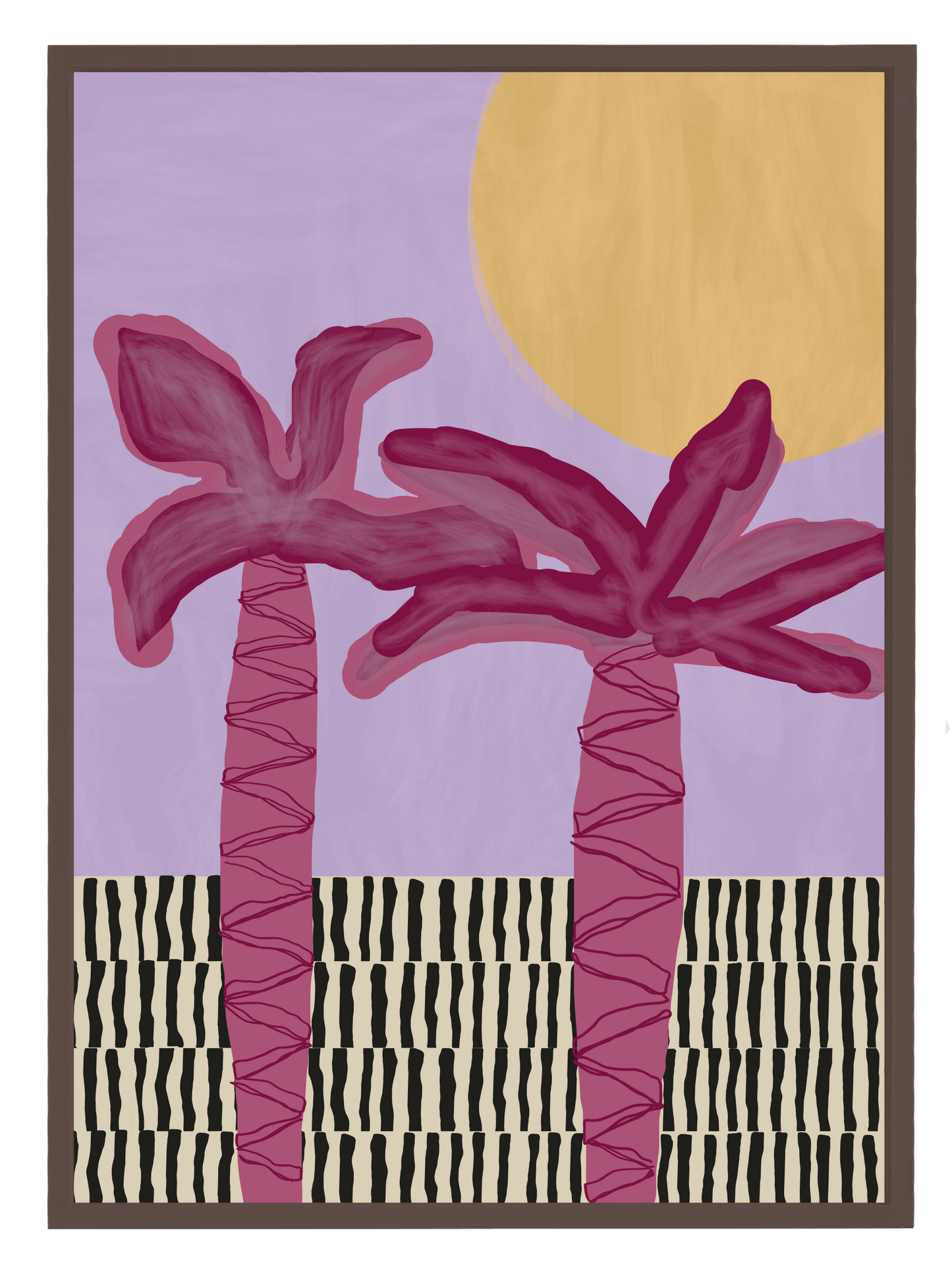 Marrakesh Palms Blush Poster