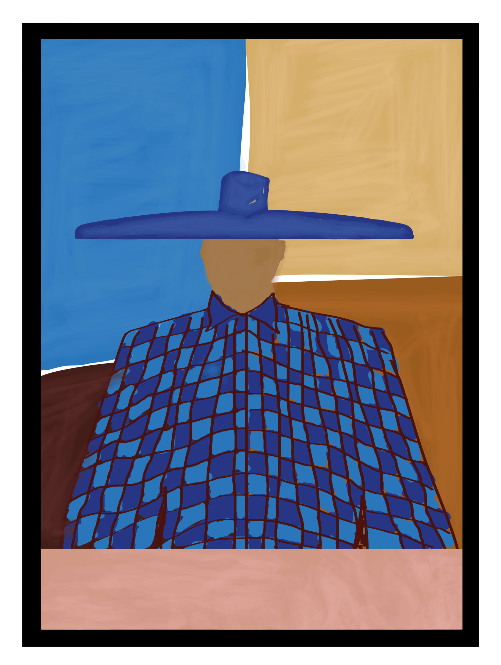 Ranchboy Blue Poster