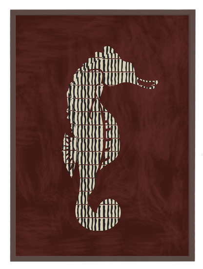 Rodeo Seahorse Poster