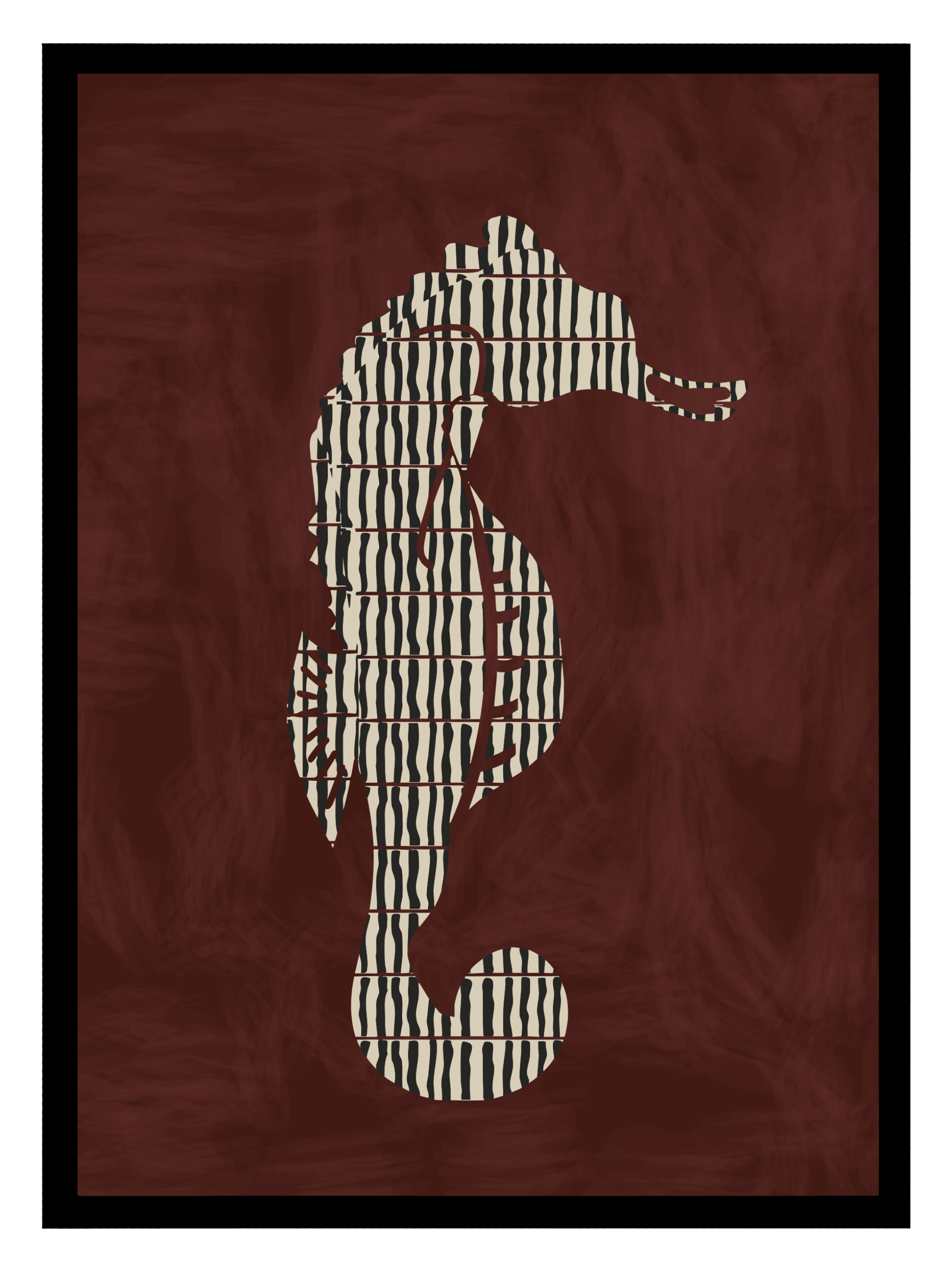 Rodeo Seahorse Poster