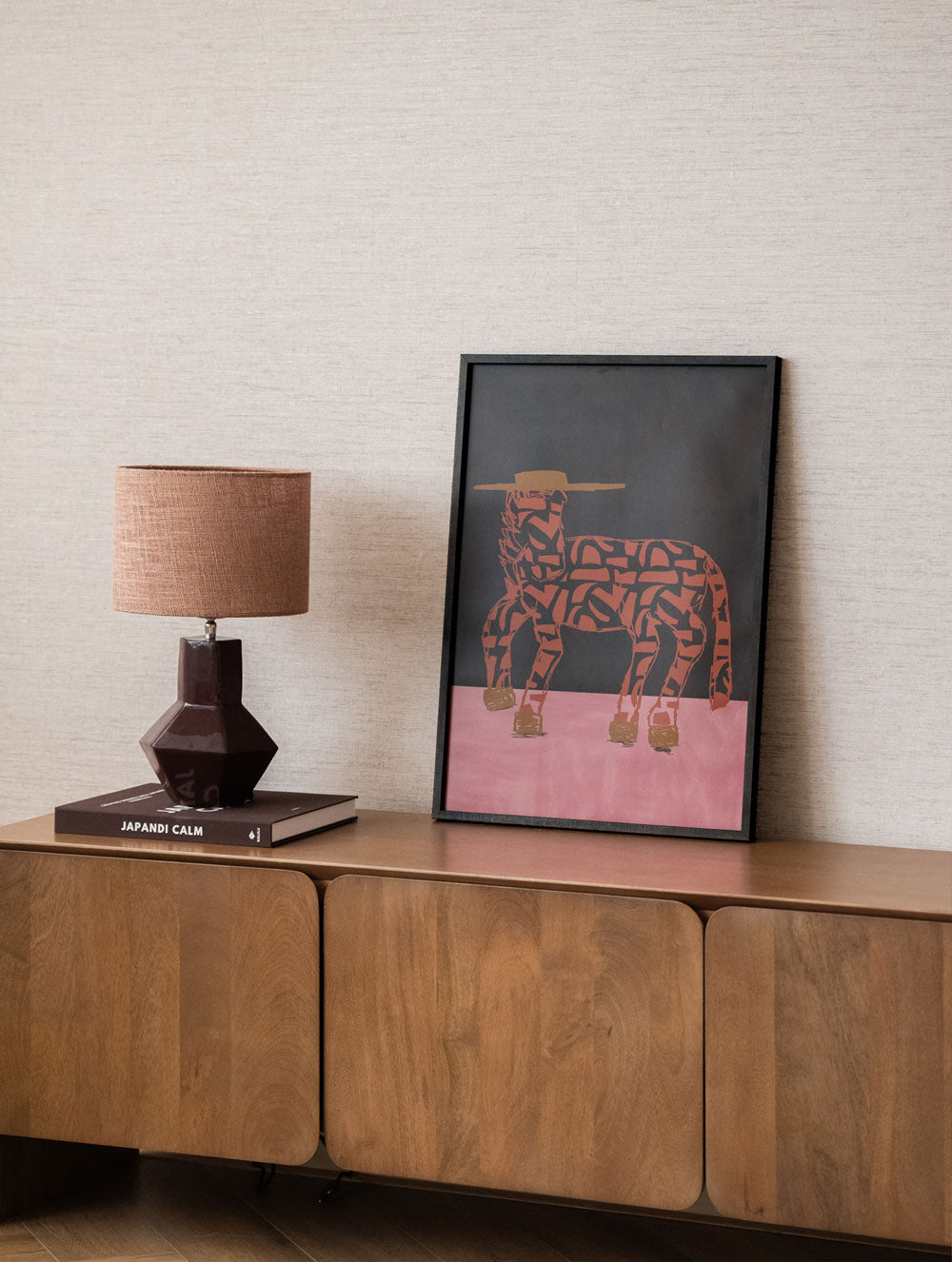 Rocco Desert Rose + Dark Wood Lijst