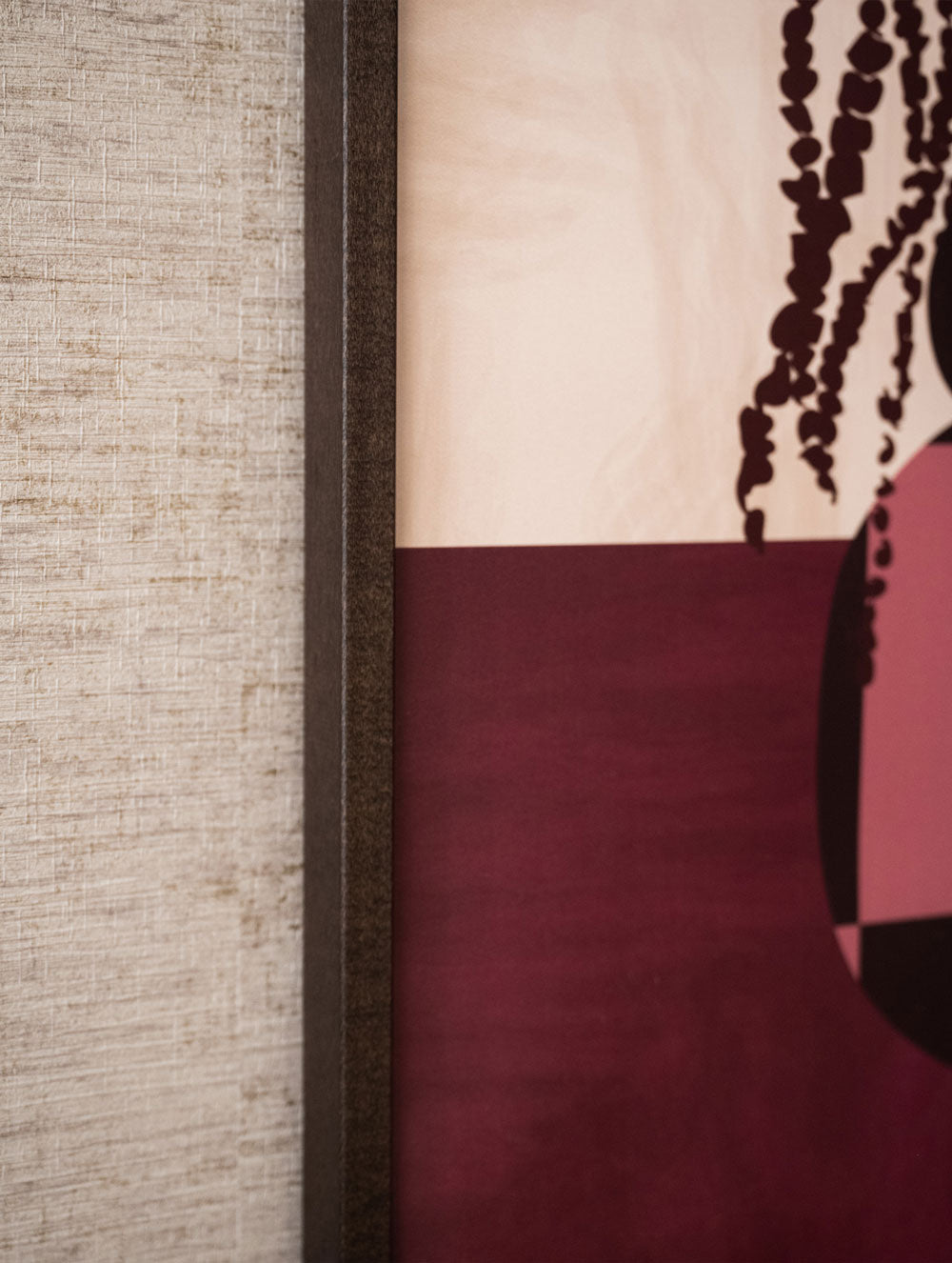Saddle Squares Blush + Dark Wood Lijst