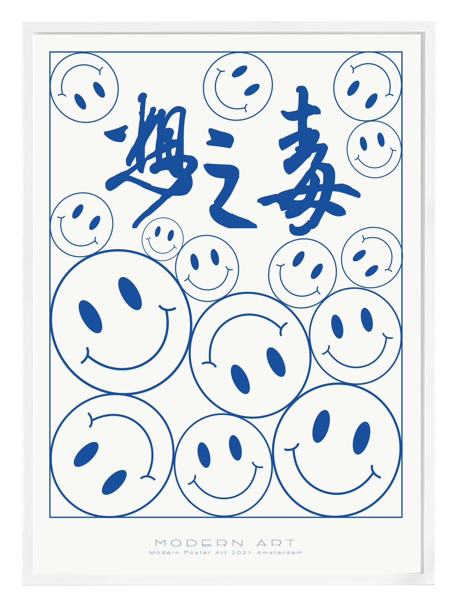 SMILES BLUE Poster