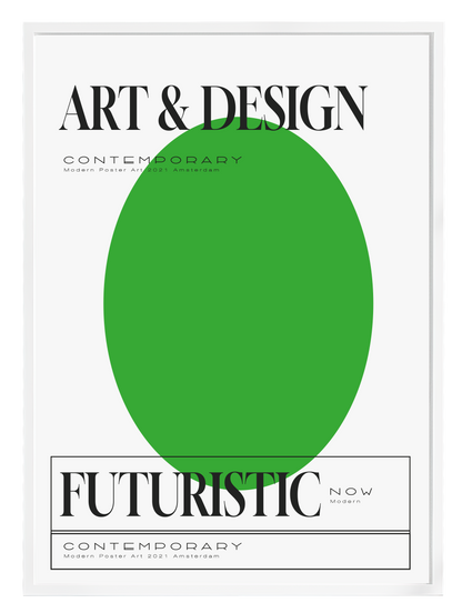 ART & DESIGN GREEN Poster